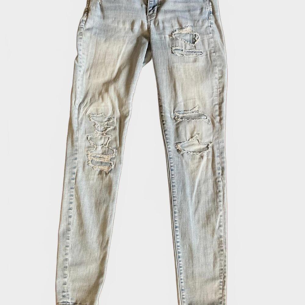 AE Super Stretch Distressed Jegging/Jeans 8XL